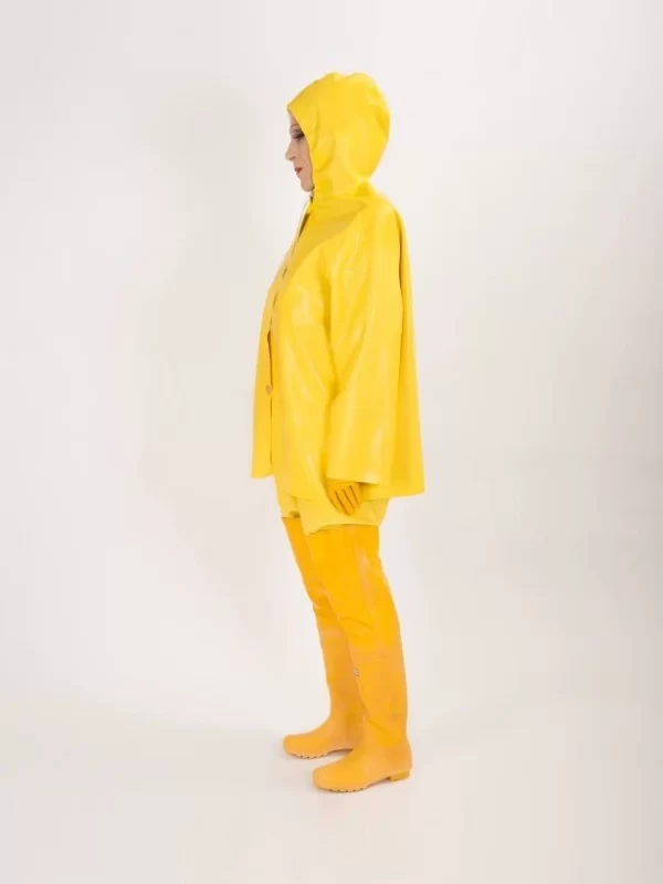 Latex rain jacket