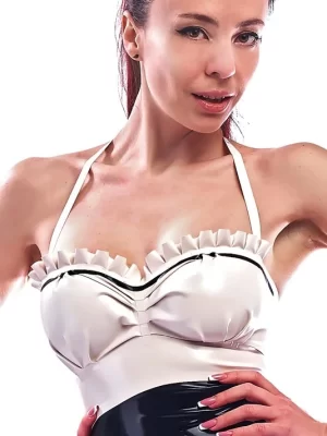 Latex French Maid Top