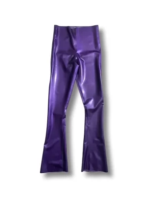 Latex Mens Flare leg pant