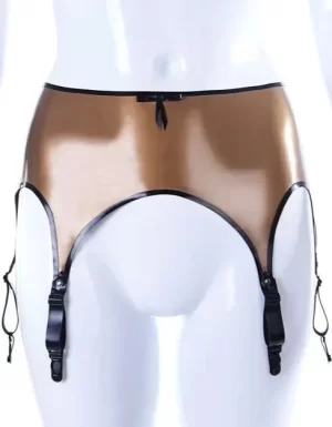 Latex Dalila Six Suspender Garter Belt