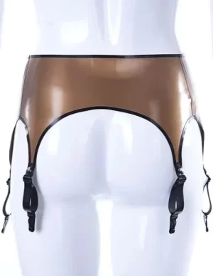 Latex Dalila Six Suspender Garter Belt