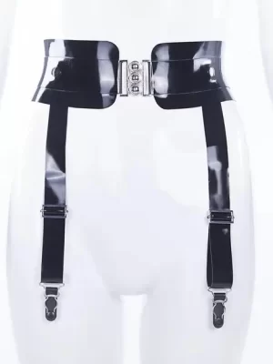 Latex Eden Belt With Suspenders