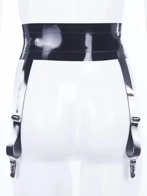 Latex Eden Belt With Suspenders