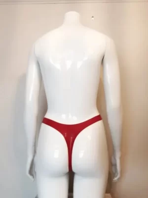Latex Thong with cut out Heart