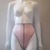 Latex Thong with cut out Heart