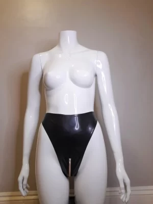Latex Extreme High-waist Thong