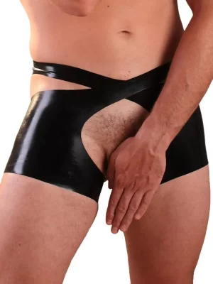 Latex Open Shorts