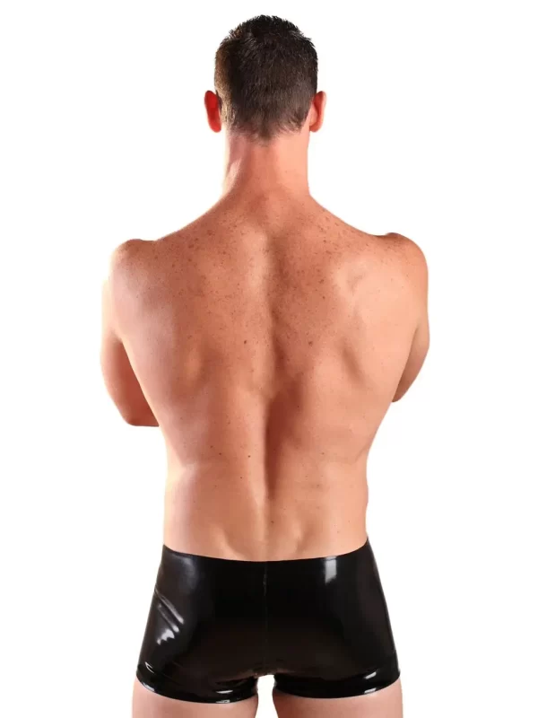Latex Keyhole Boxers With Detachable Pouch