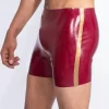 latex Military-style shorts