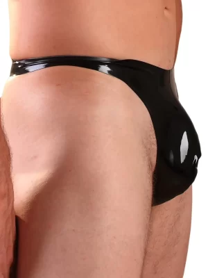 Latex Pouch Thong
