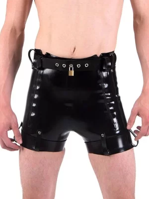 Latex Chastity Shorts