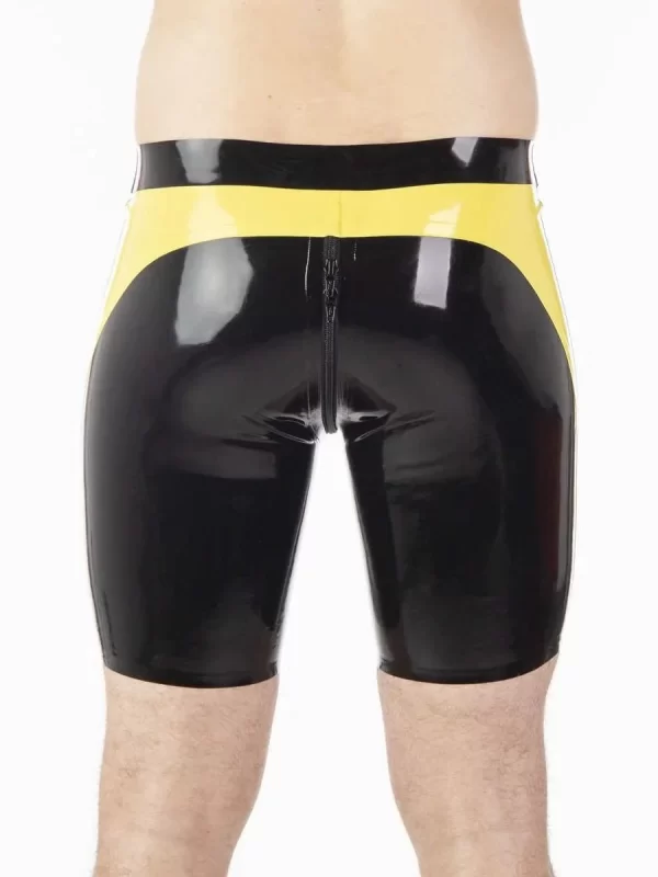 Latex Compression Shorts - Side panel & All-round Zip