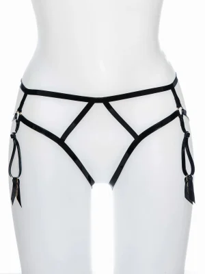 Latex Rain Garter Belt Harness Latex Rain Garter Belt Harness