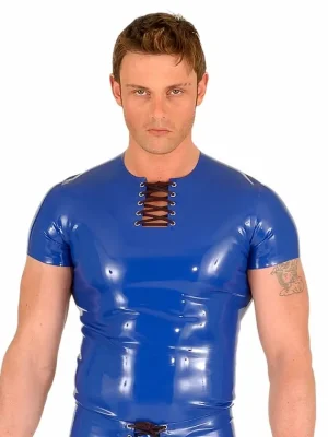 Latex T-Shirt Lace Up Front Latex T-Shirt Lace Up Front
