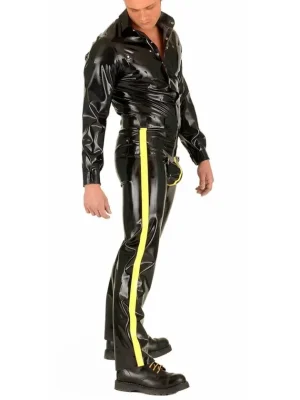 Latex Jeans With Cod Piece