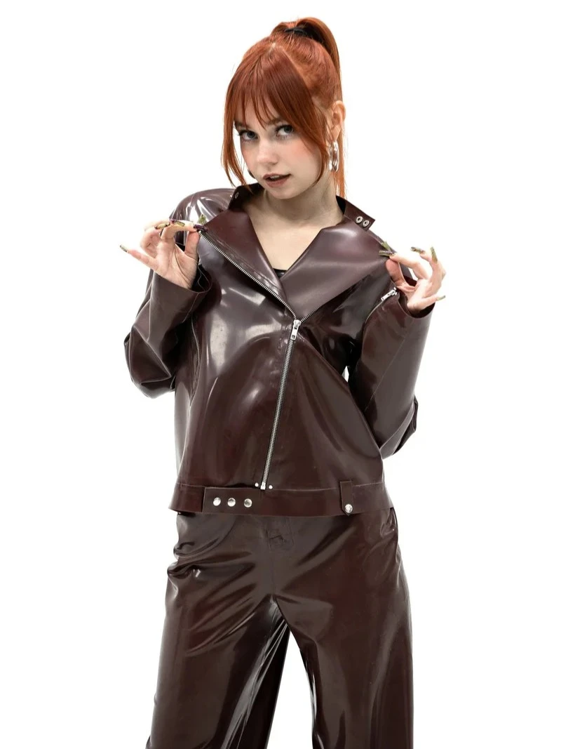 Latex Jacket with Zipper Latex Jacket with Zipper