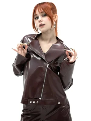 Latex Jacket with Zipper