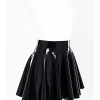 Latex pinafore skirt