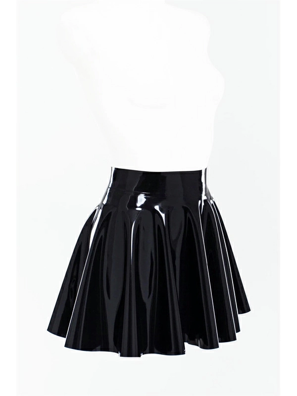 Latex fit and flare skirt Latex fit and flare skirt