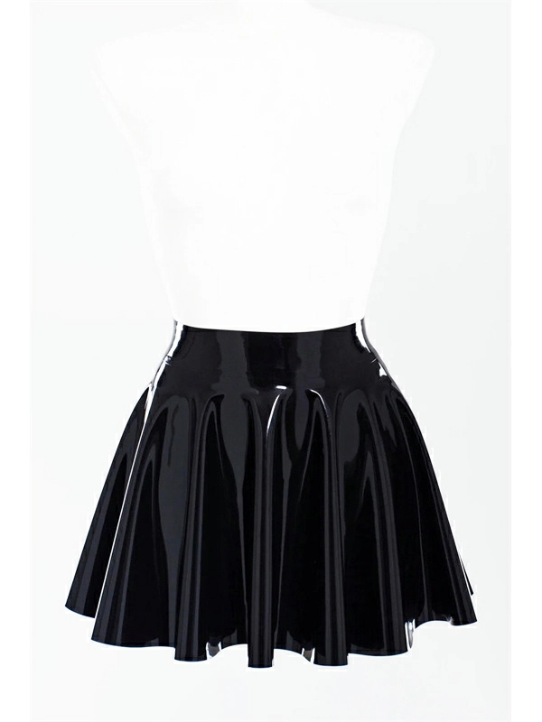 Latex fit and flare skirt Latex fit and flare skirt