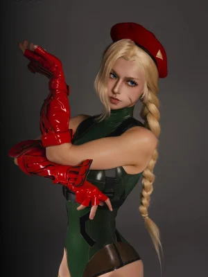 Latex Cammy White Cosplay Costume - Street Fighter 6