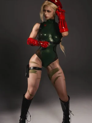 Latex Cammy White Cosplay Costume - Street Fighter 6