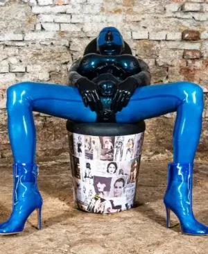 Latex catsuit doll suit in body look