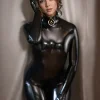 Latex Full-Length Catsuit with Back