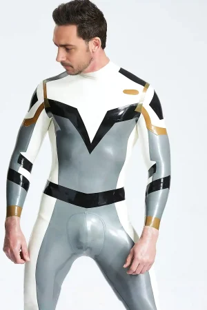 Latex Male Astro-Moon Catsuit