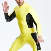 Latex Male Cdr Batwing Back Zip Catsuit