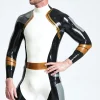 Latex Male Space Traveller Back Zip Catsuit