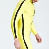 Latex Male Silver Sleek Front-zip Catsuit