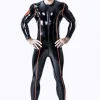 Latex Male Open Bum Singlet Suit