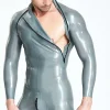 Latex Male Shoulder-zip Catsuit