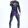 Latex Male Fishtail Stripe Catsuit
