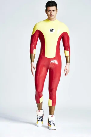 Latex Male Navigator Back Zipper Catsuit