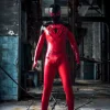 Latex Male Red Venom-Man?? Rubber Catsuit