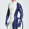 Latex Male Purr-fect Inflated Tail Catsuit With Feet & Gloves