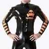 Latex Male Drone Back Zip Catsuit