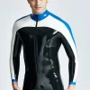 Latex Male Streamliner Front Through-Zipper Catsuit