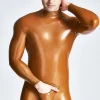 Latex Male Shoulder-zip Catsuit