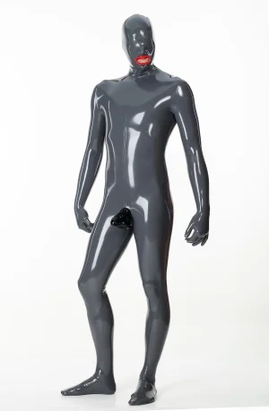 Latex Mens Express Pass 2-Condoms + Penis Sheath Catsuit