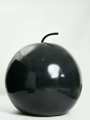 Latex Black Spherical Glossy Inflatable Suit