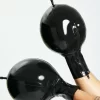 Latex Black Spherical Inflatable Gloves
