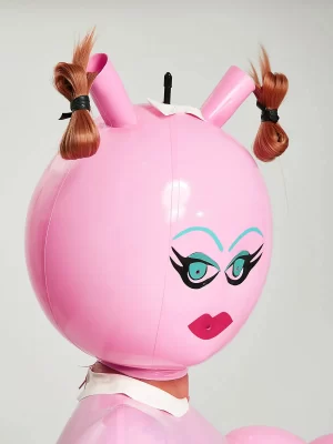 Latex Unisex Inflatable Polly-Waffle Hood Latex Unisex Inflatable Polly-Waffle Hood