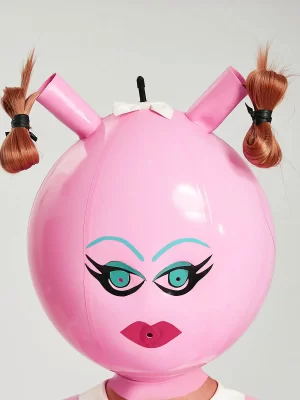 Latex Unisex Inflatable Polly-Waffle Hood