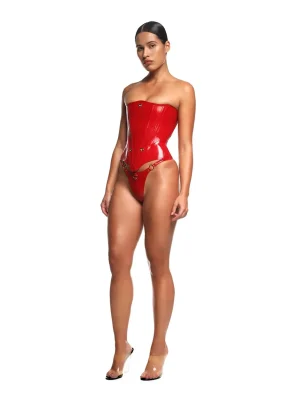 Latex Corset Nessa Red