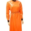 Latex smock with belt and options Latex smock with belt and options