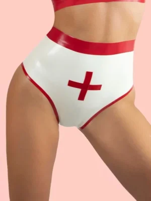 Latex Emergency High Waist Briefs