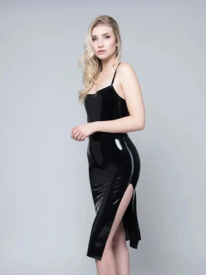 Latex Idol Midi Dress